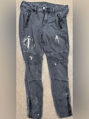 Bleach-Marked Moto Jeans | One-of-One
Workwear Distress